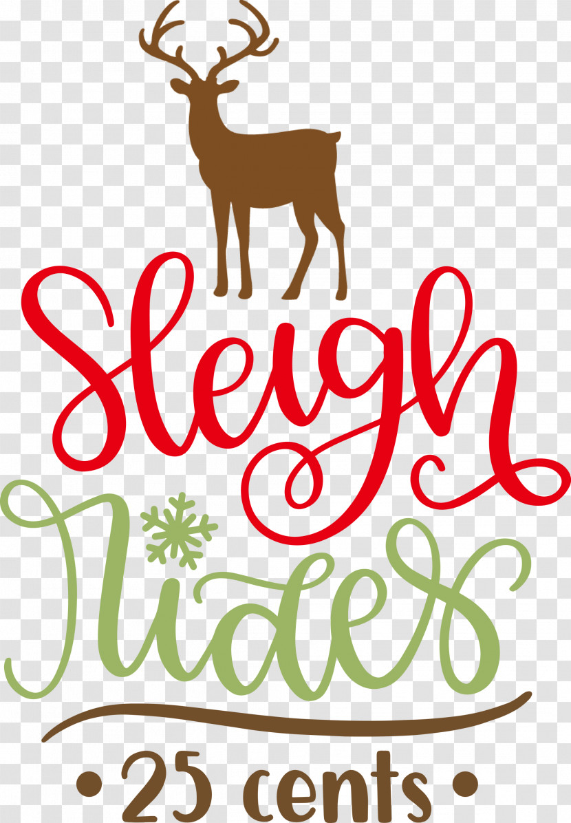 Sleigh Rides Deer Reindeer Transparent PNG
