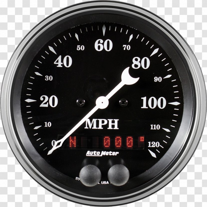 Speedometer Car Auto Meter Products, Inc. Gauge Electronic Instrument Cluster - Electric Vehicle Transparent PNG