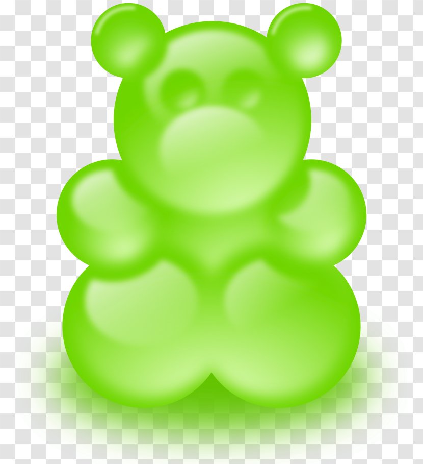 Gummy Bear Gummi Candy Chewing Gum Clip Art - Green Transparent PNG
