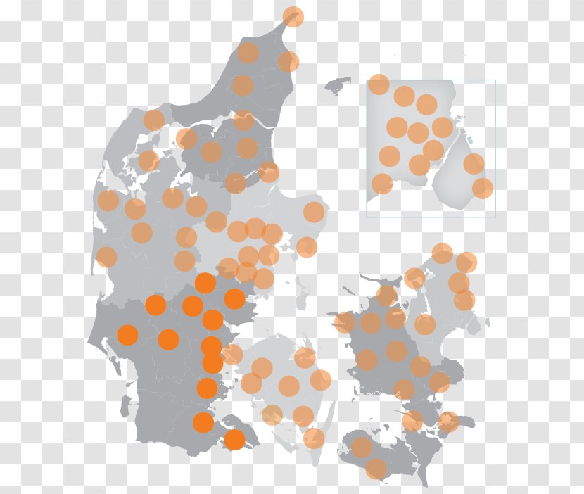 Aalborg Danish Regions 2018 Danmark Rundt Municipalities Map - Tree - Teater Transparent PNG