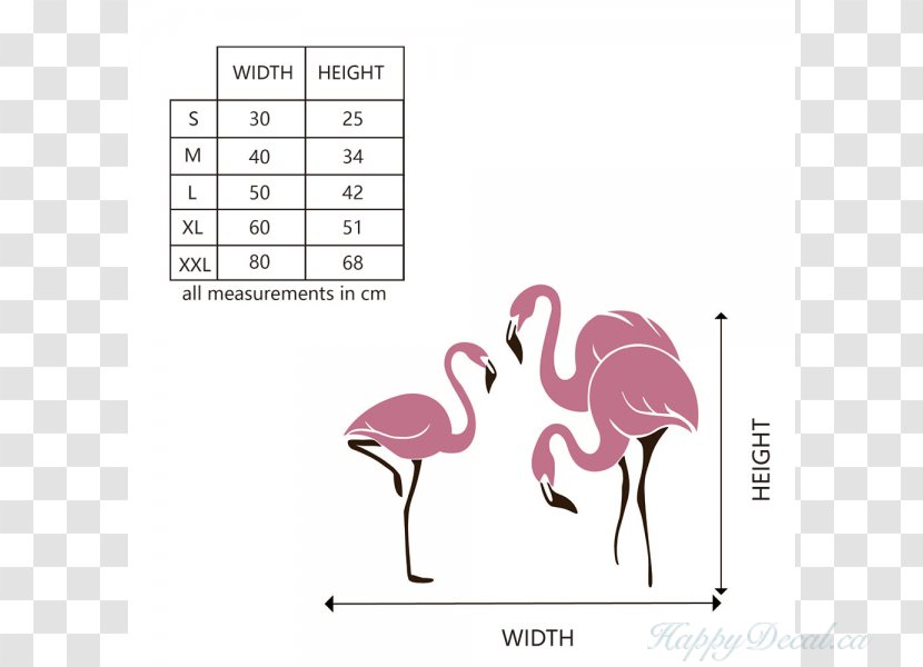 Wall Decal Sticker Polyvinyl Chloride Logo - Flamingo - Black Transparent PNG