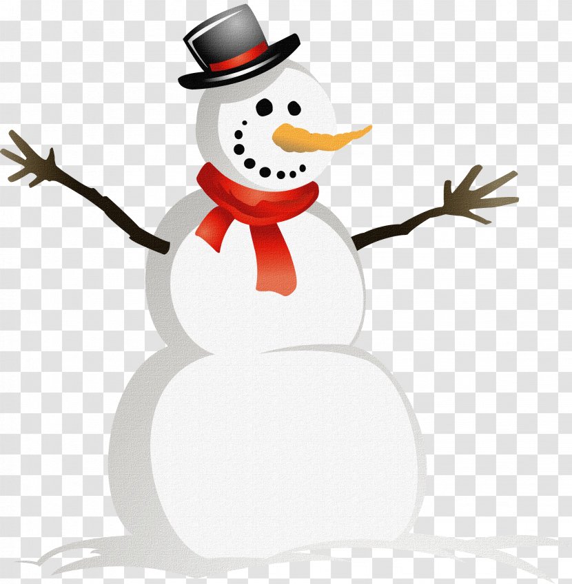 Christmas Snowman - Bird Transparent PNG