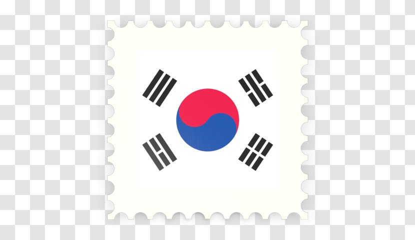 Flag Of South Korea Emblem North - Letter Stamp Transparent PNG