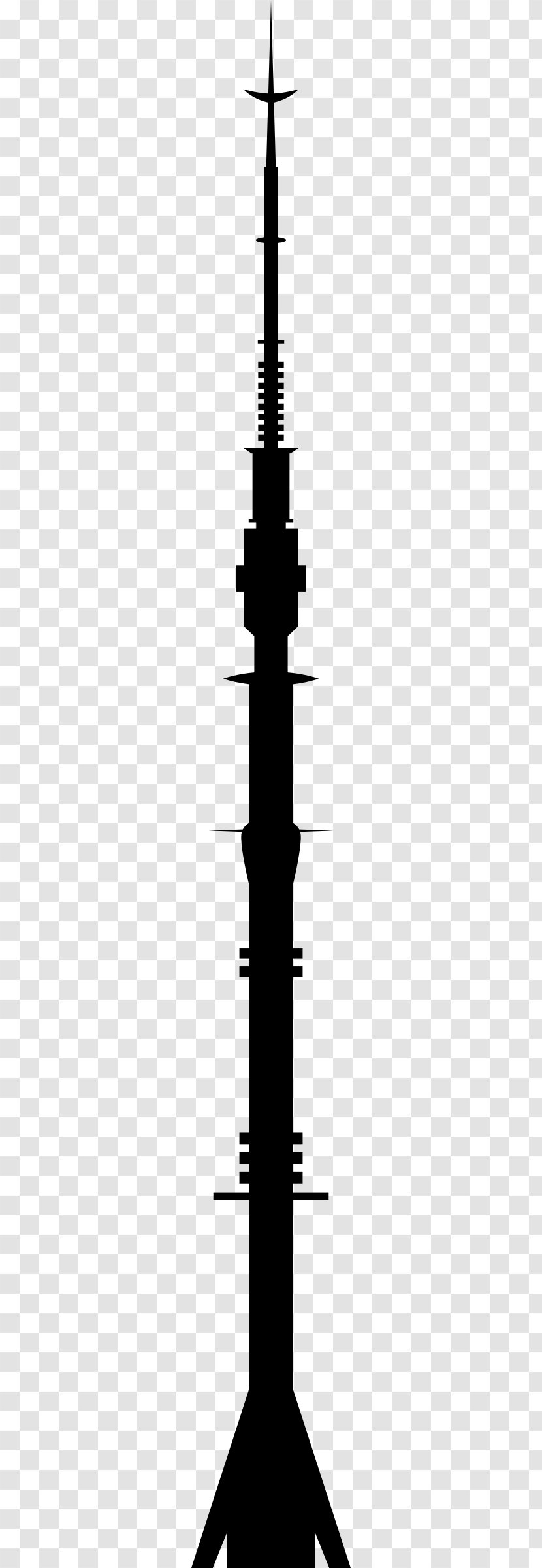 Ostankino Tower Silhouette Clip Art - Television Transparent PNG