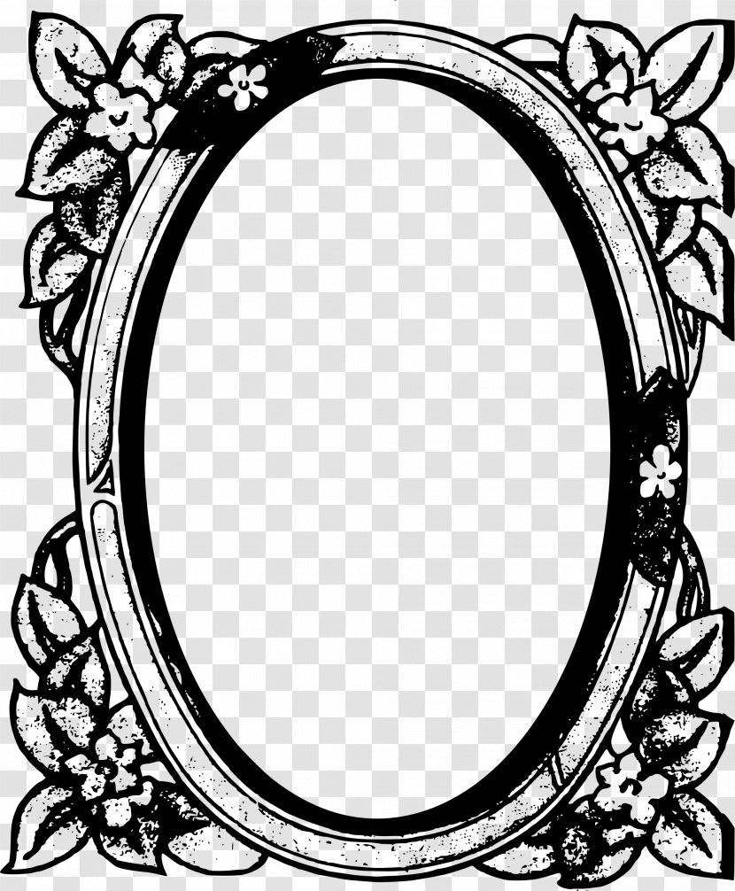 Mirror Picture Frames Line Art Clip - Portrait Transparent PNG