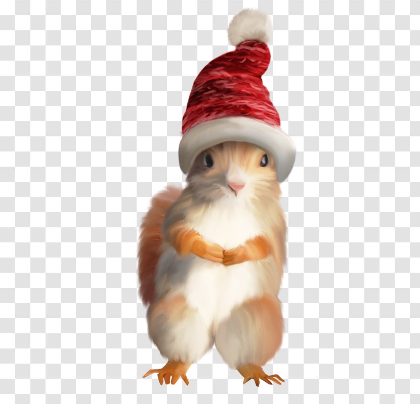 Squirrel Santa Claus Christmas Tree Ornament - Holiday Transparent PNG