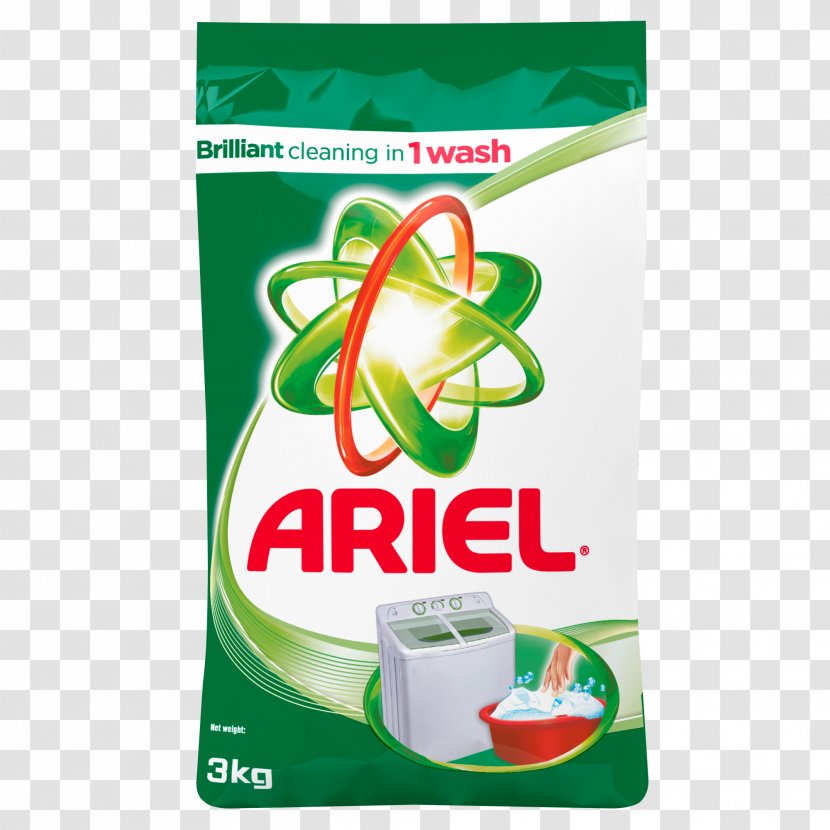 Laundry Detergent Ariel Washing Machine - Cleaning - Powder Transparent PNG