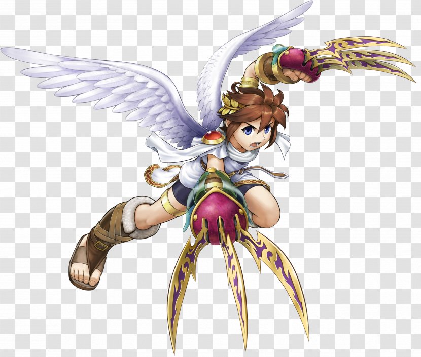 Kid Icarus: Uprising Pit Video Game Palutena - Watercolor - Ace Attorney Transparent PNG