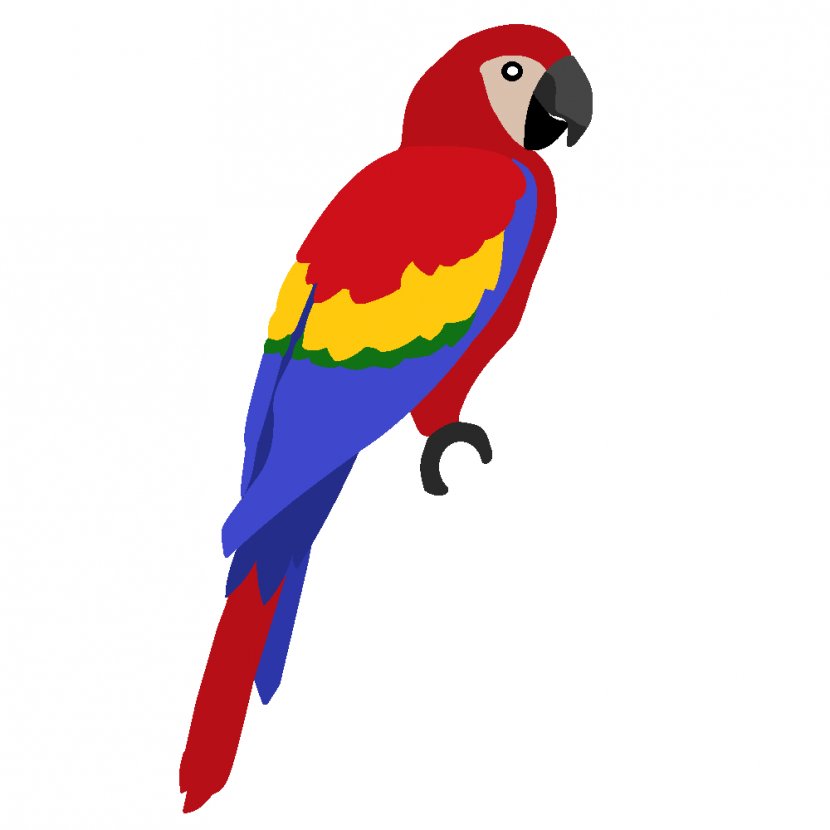 Parrot Scarlet Macaw Blue-and-yellow Clip Art - Ocd Cliparts Transparent PNG