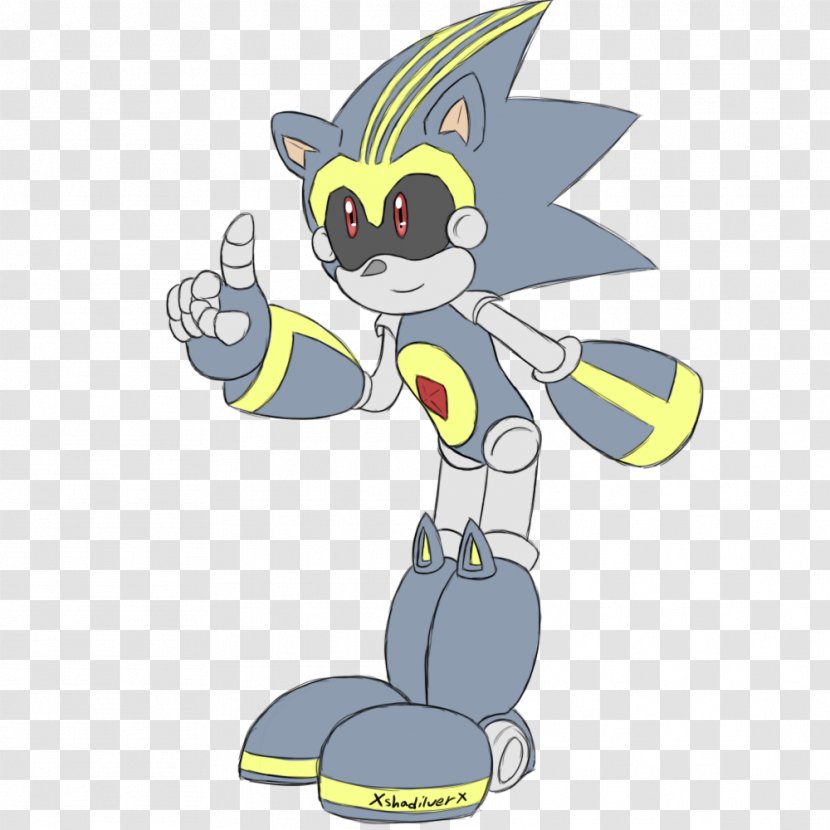 Cat Metal Sonic The Hedgehog Archie Comics Drawing - Heart Transparent PNG