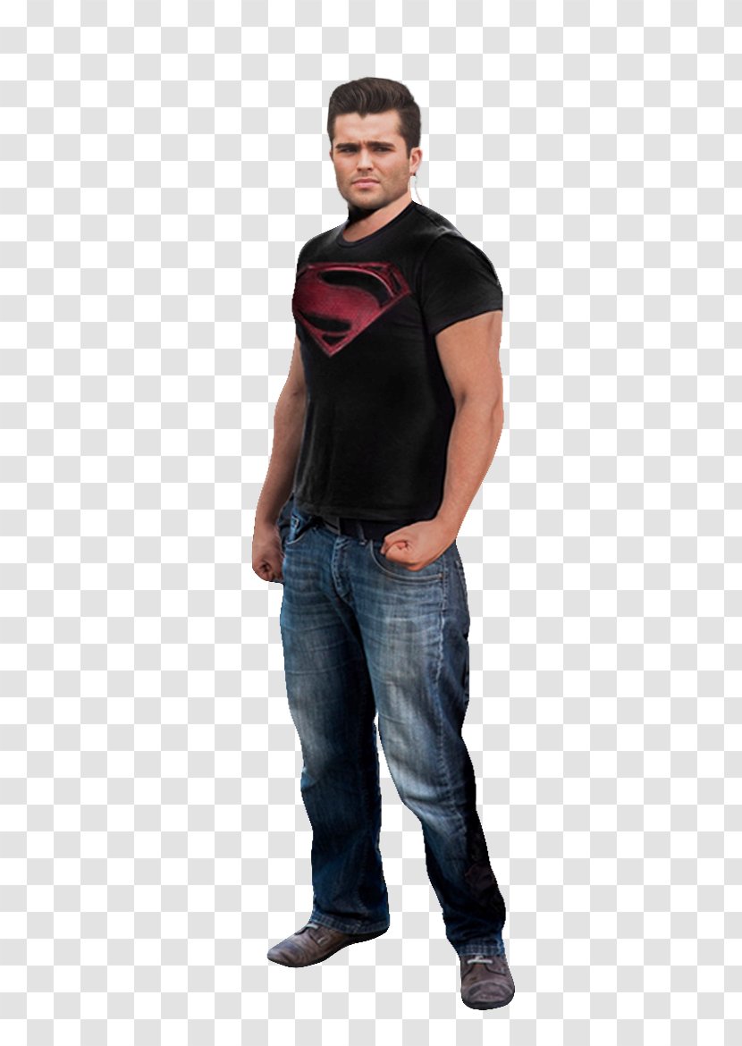 Jeans T-shirt Blue Jumper Sleeve Transparent PNG