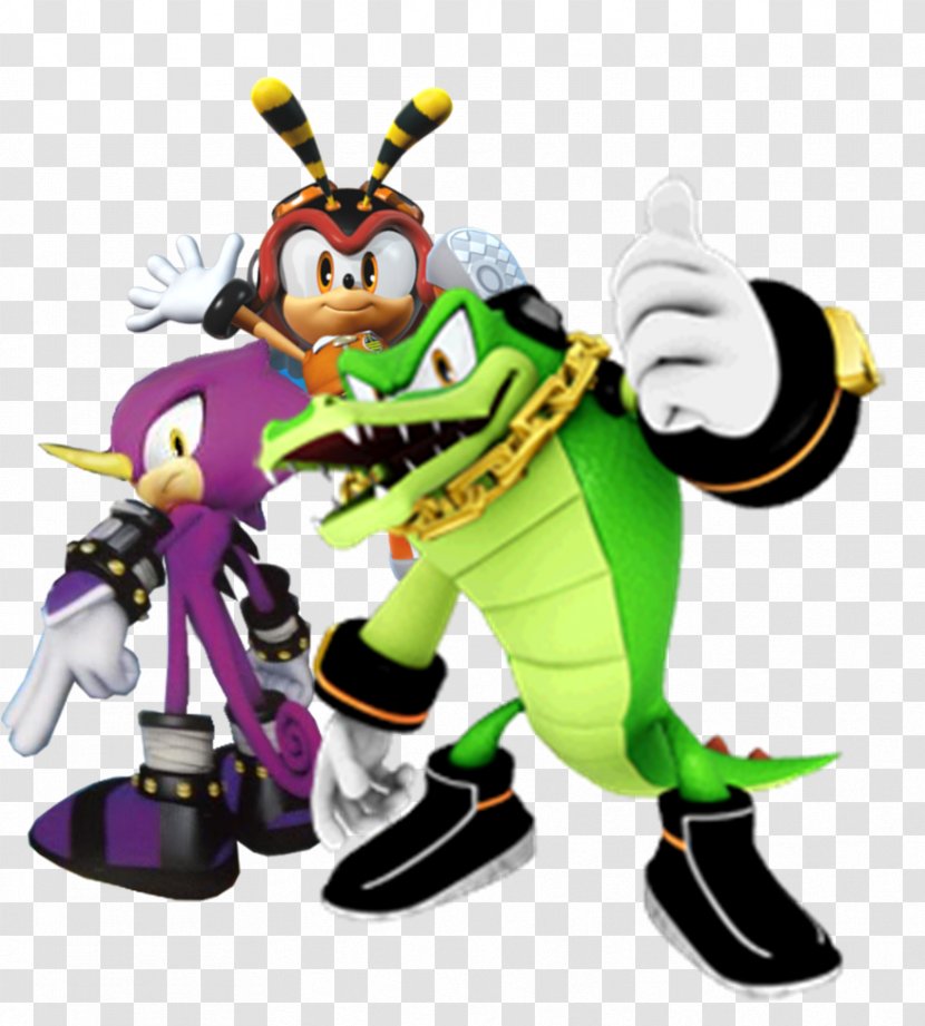 Sonic Heroes Knuckles' Chaotix Espio The Chameleon Charmy Bee Vector Crocodile - Rouge Bat - Team Transparent PNG
