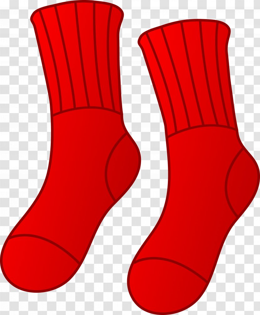 Sock Stocking Clip Art - Red - Shoe Transparent PNG