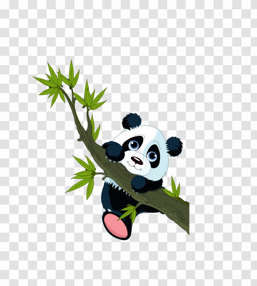 Giant Panda Wall Decal Sticker - Leaf - Vector Colored Animals Transparent PNG