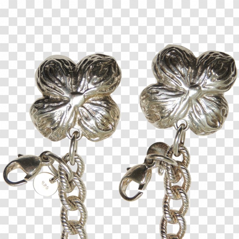 Earring Silver Body Jewellery - Metal Transparent PNG