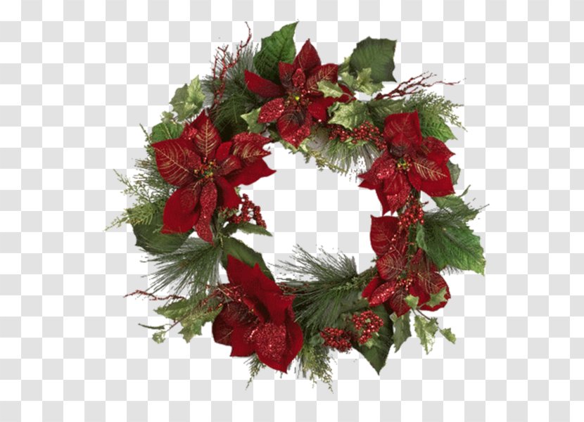 Wreath Garland Christmas Clip Art - Software - Red Transparent PNG