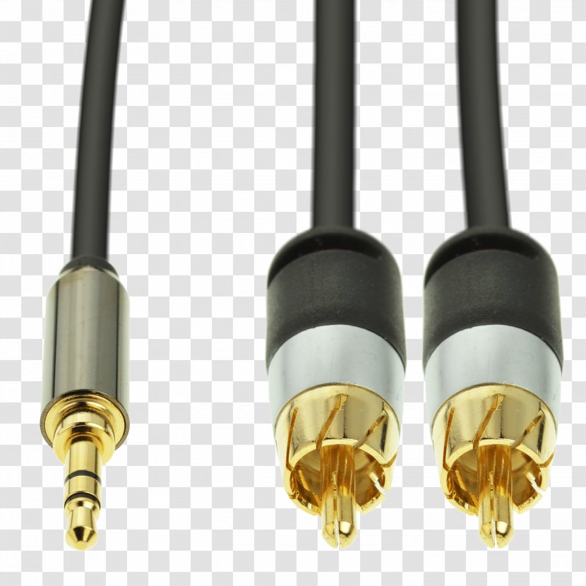 Coaxial Cable RCA Connector Electrical Stereophonic Sound - Mp3 Players - Audio Signal Transparent PNG