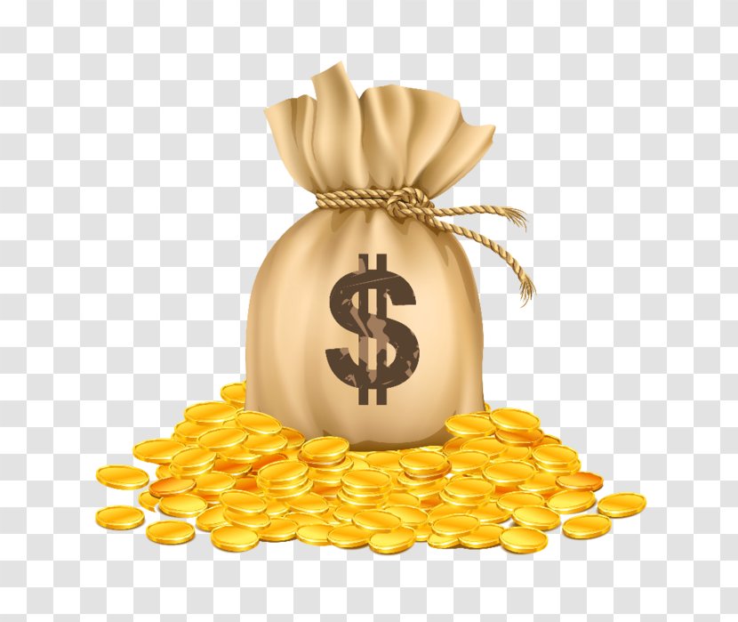 Money Bag Gold Coin Transparent PNG