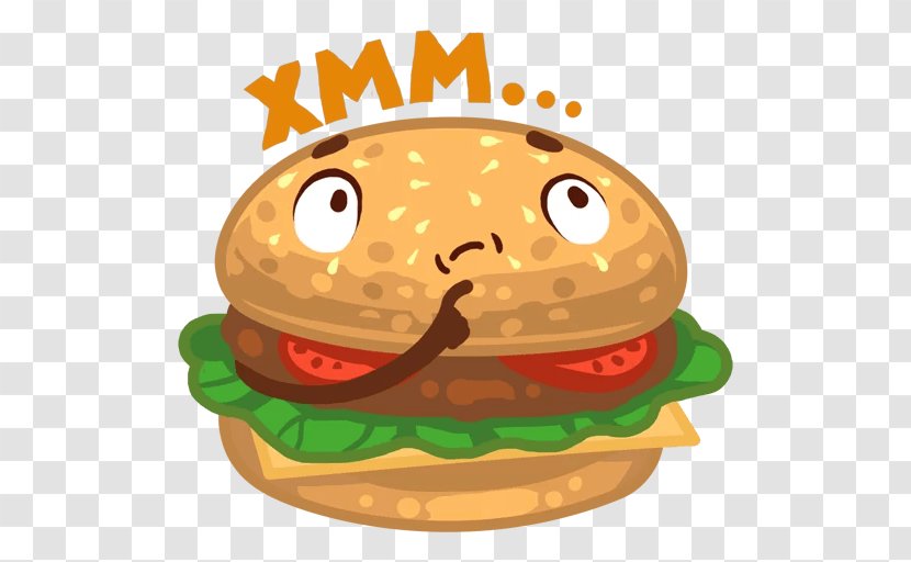 Cheeseburger Telegram Sticker VKontakte Clip Art - Veggie Burger - Ekmek Transparent PNG