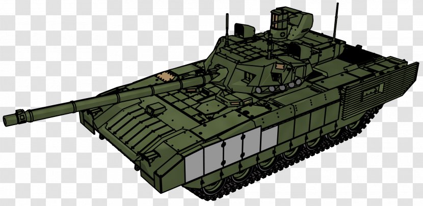 Tank T-14 Armata Universal Combat Platform Self-propelled Artillery Gun Turret - Vehicle Transparent PNG