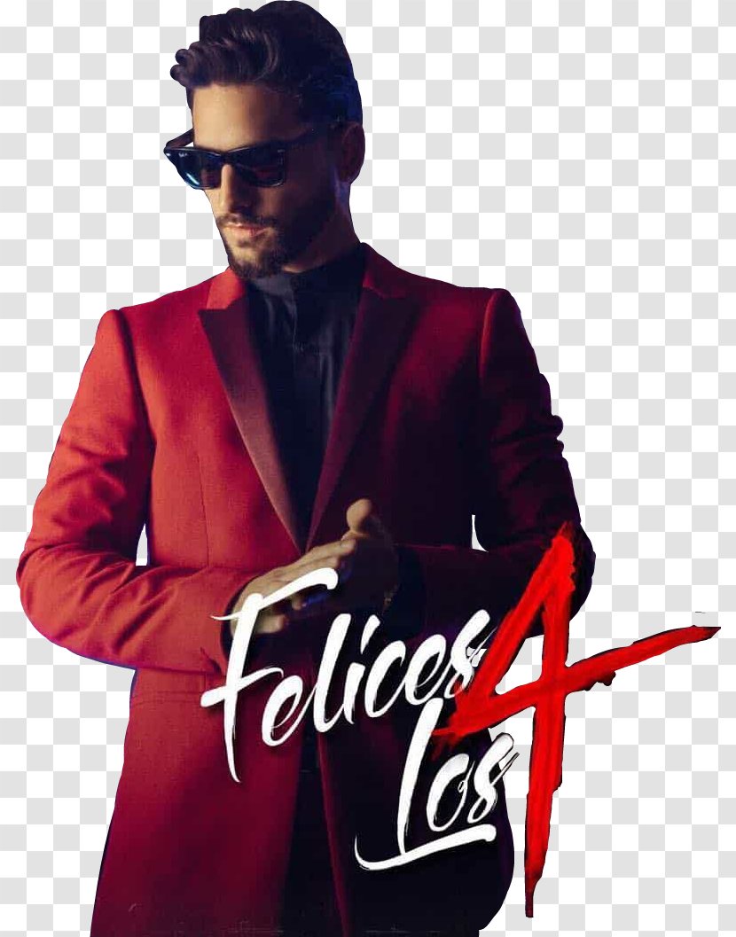 Felices Los 4 Lyrics Song Reggaeton Musician - Silhouette - Maluma Transparent PNG