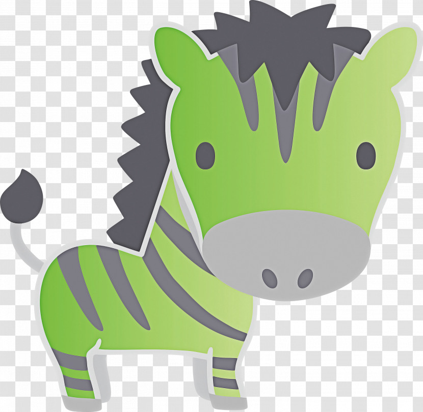 Cartoon Green Animal Figure Transparent PNG