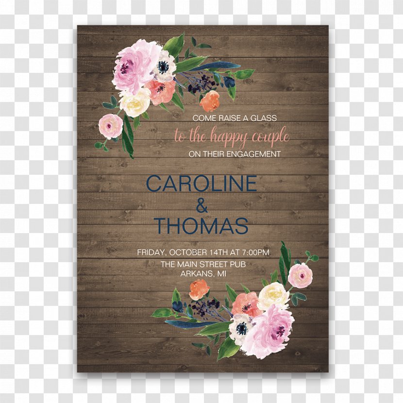 Wedding Invitation Paper Flower Floral Design Floristry - Party - Rustic Flowers Transparent PNG