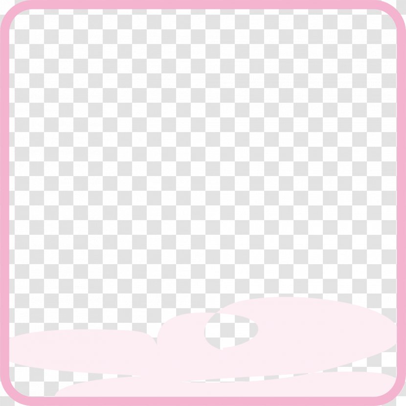 Pattern - Area - Hand Painted Pink Diamond Border Transparent PNG