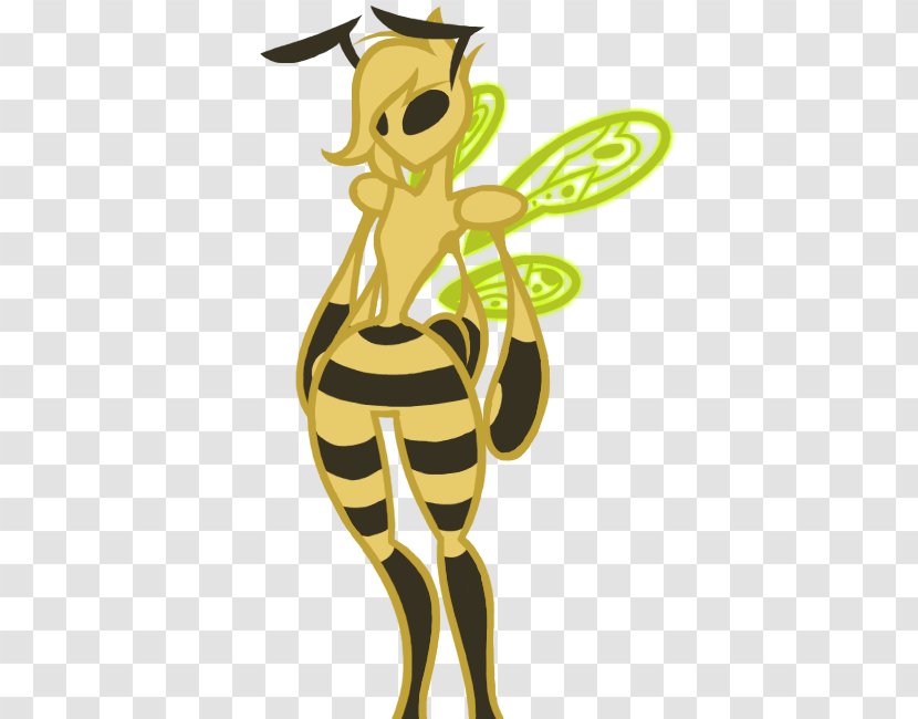 Honey Bee Queen Giraffe Clip Art - Yellow Transparent PNG