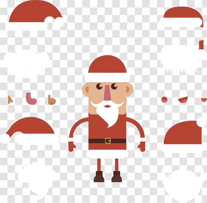 Santa Claus Christmas - Vector Lovely Transparent PNG