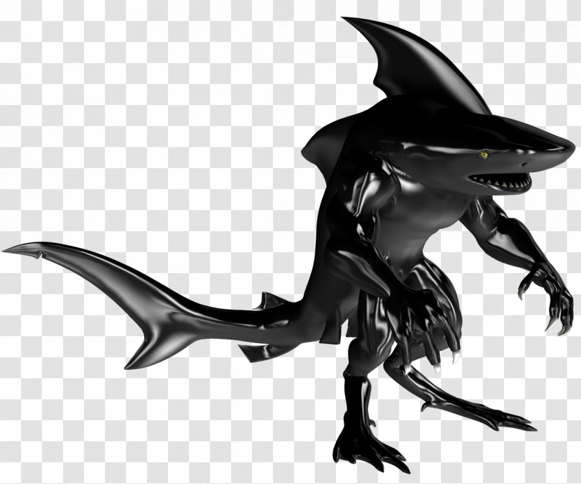 Great White Shark Demon Megalodon Scooby-Doo - Wing Transparent PNG