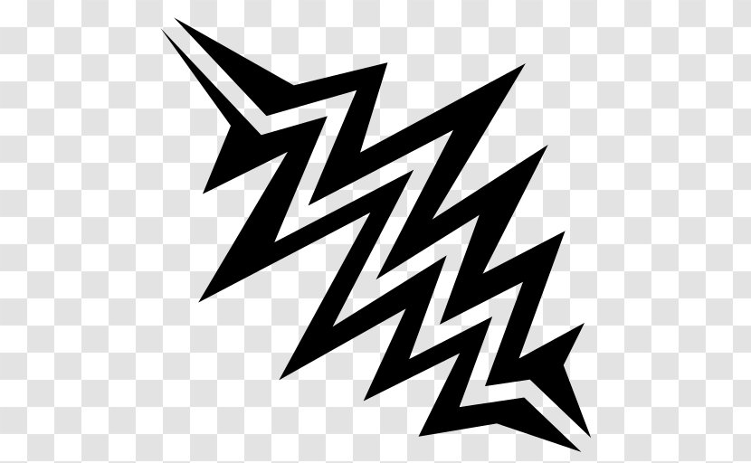 Lightning - Black And White - Logo Transparent PNG