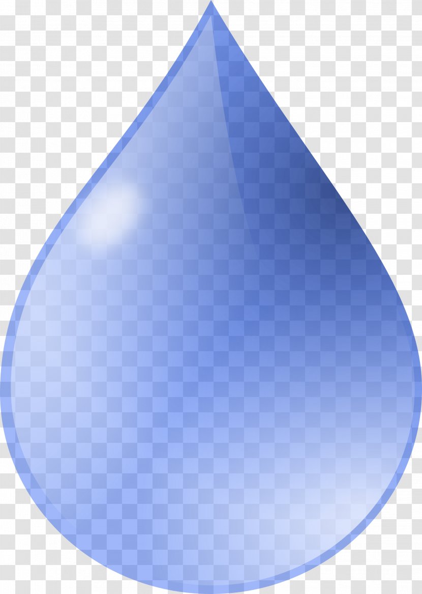 Triangle Blue - Water Drop Clipart Transparent PNG