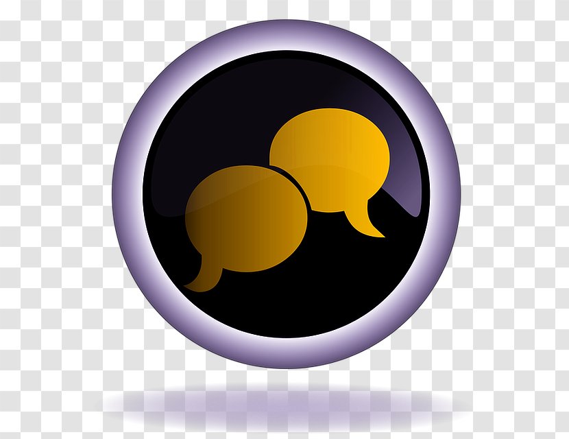 Conversation Online Chat Small Talk - Yellow - Management Transparent PNG