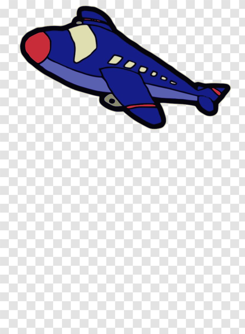 Airplane Clip Art - Electric Blue Transparent PNG