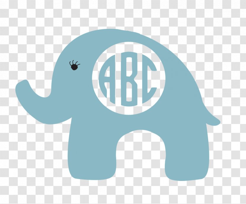 Logo Monogram Elephant Initial - Mammoth Transparent PNG