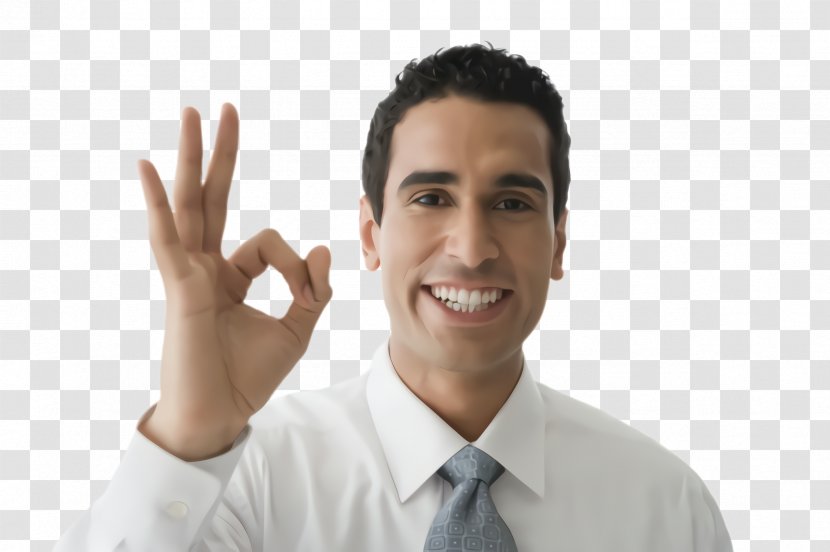 Gesture Finger Hand Thumb Sign Language - Okay - Businessperson Whitecollar Worker Transparent PNG