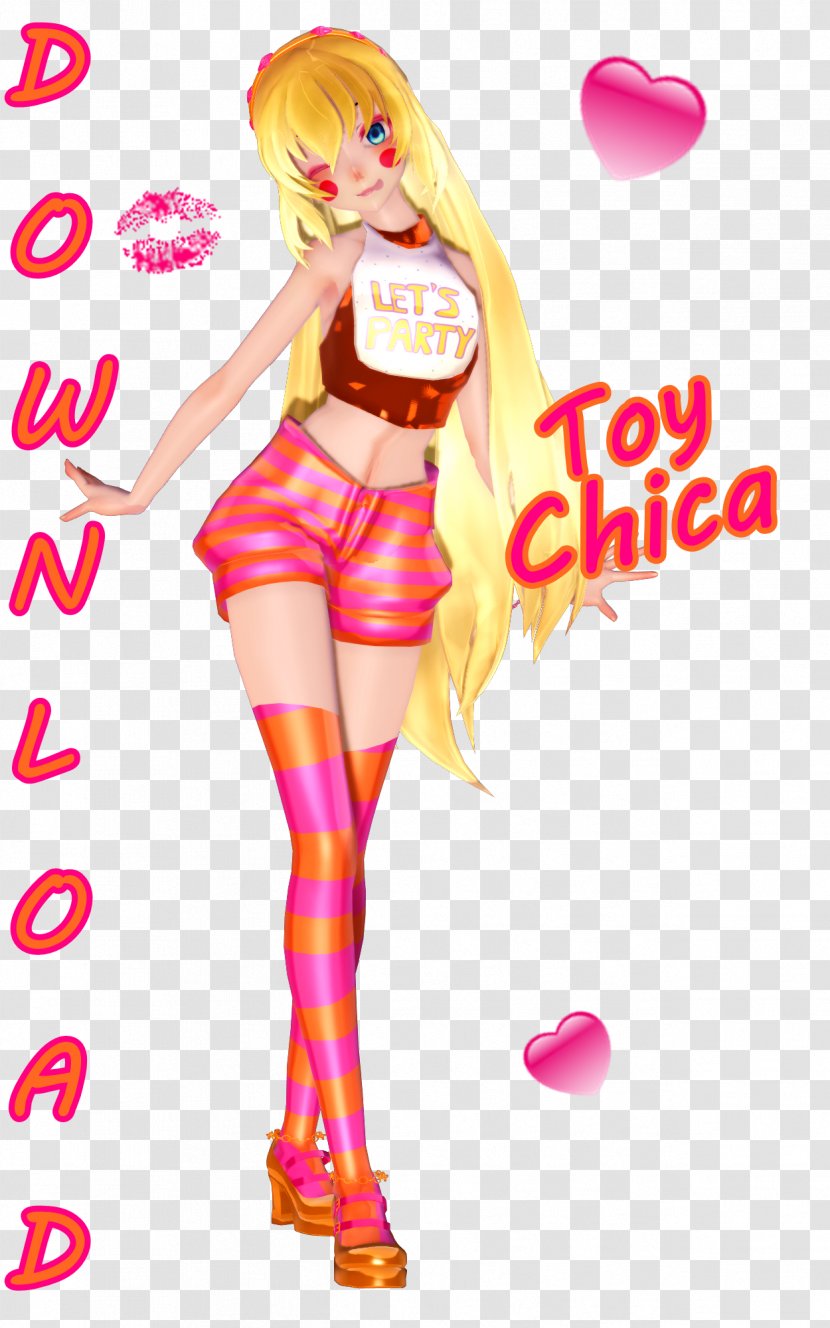 Five Nights At Freddy's Barbie Toy MikuMikuDance Art - Heart Transparent PNG