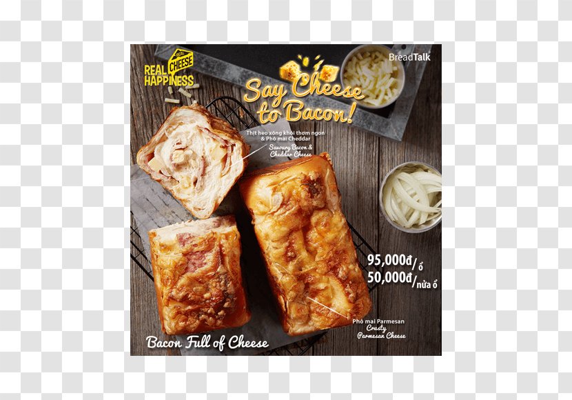 Bacon Ham And Cheese Sandwich Cheesecake BreadTalk - Cuisine Transparent PNG