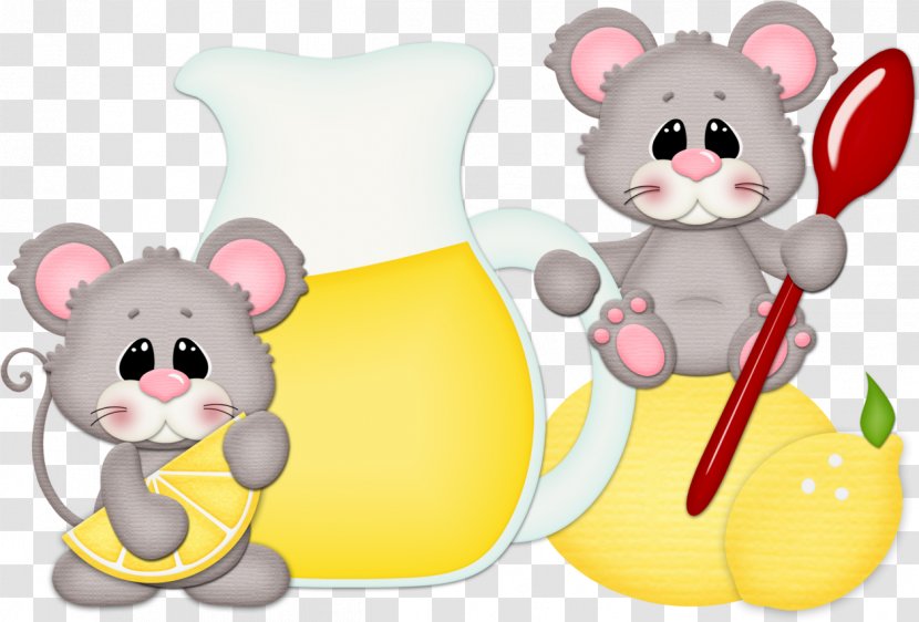 Computer Mouse Murids Clip Art - Heart - Lemonade Transparent PNG