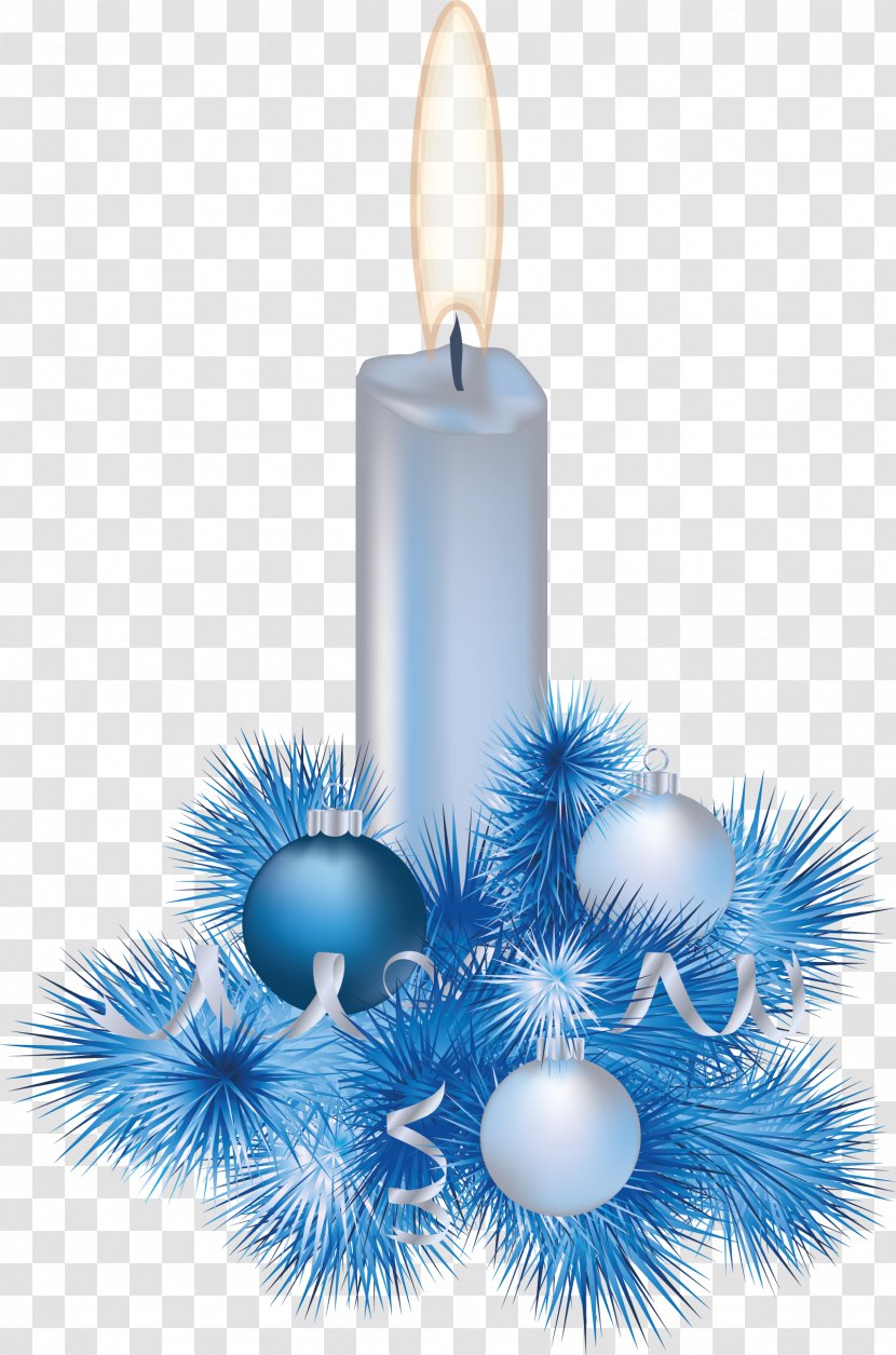 Santa Claus Christmas Ornament Candle Clip Art - Snowflake - Icicles Transparent PNG