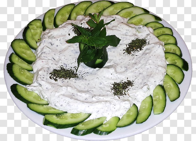 Vegetarian Cuisine Meze Tzatziki Muhammara Dish - Salad Transparent PNG