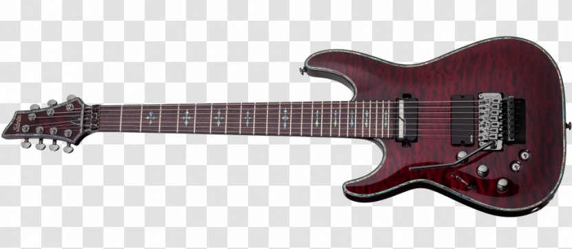 Electric Guitar Schecter C-1 Hellraiser FR Microphone Research Transparent PNG