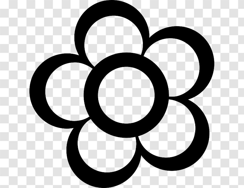 Flower Free Content Outline Clip Art - Simple Drawing Transparent PNG