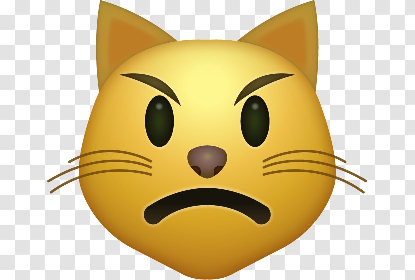 Face With Tears Of Joy Emoji Cat IPhone - Small To Medium Sized Cats Transparent PNG