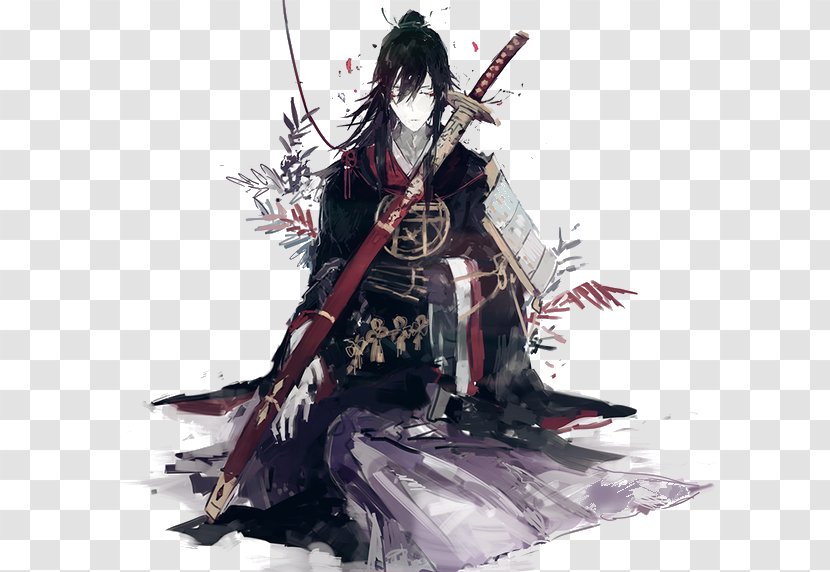 Touken Ranbu Dōjin Japanese Sword Tachi 大包平 - Frame - Watercolor Transparent PNG