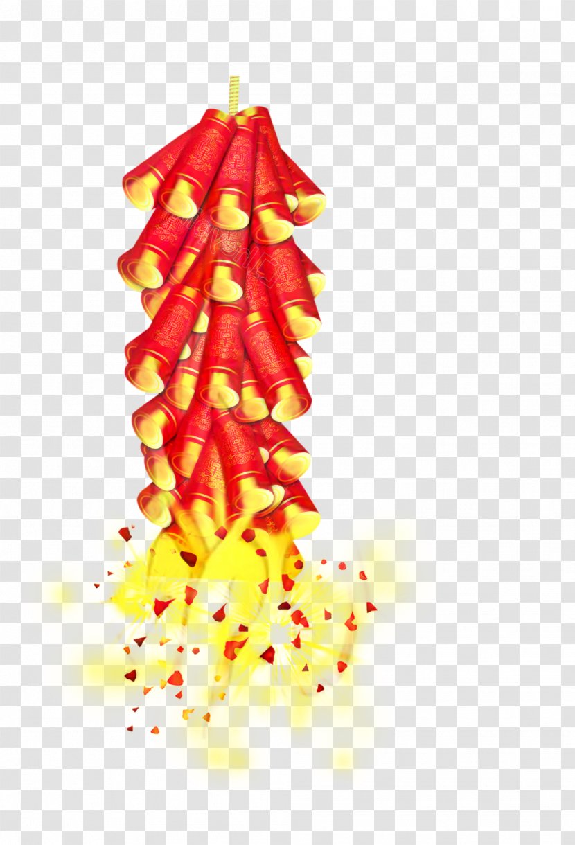 Chinese New Year Firecracker - Silhouette - Plant Transparent PNG