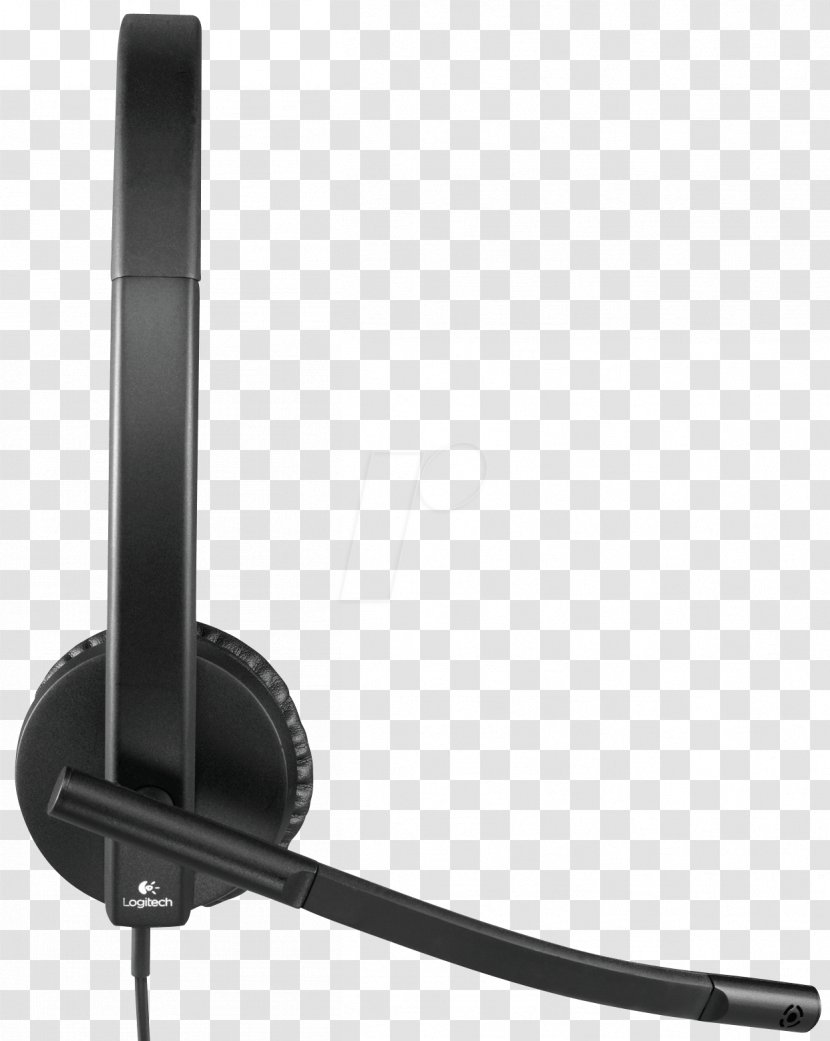Microphone Logitech H570e Headphones USB Qconferencing - Stereo Transparent PNG