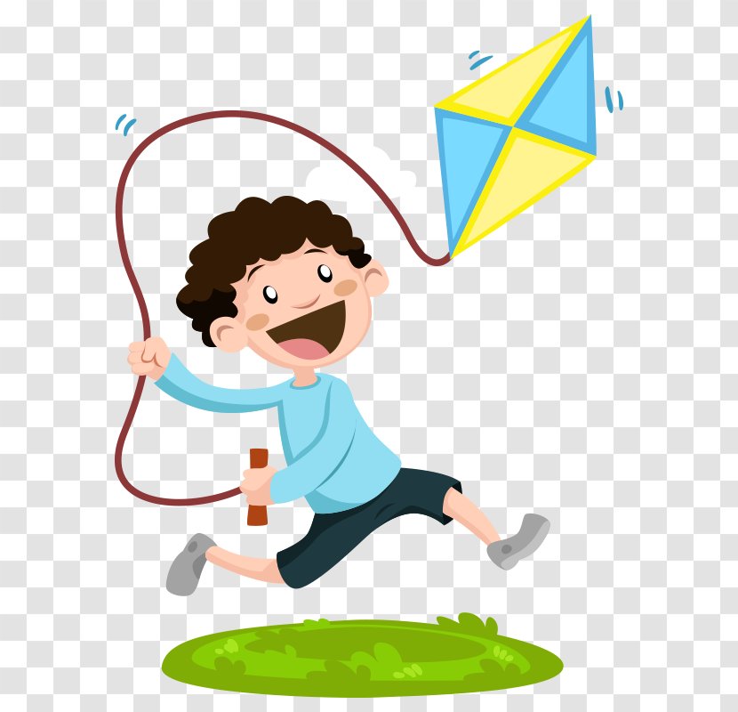 Child Gross Motor Skill Play Clip Art - Cartoon - Characters,fly A Kite Transparent PNG