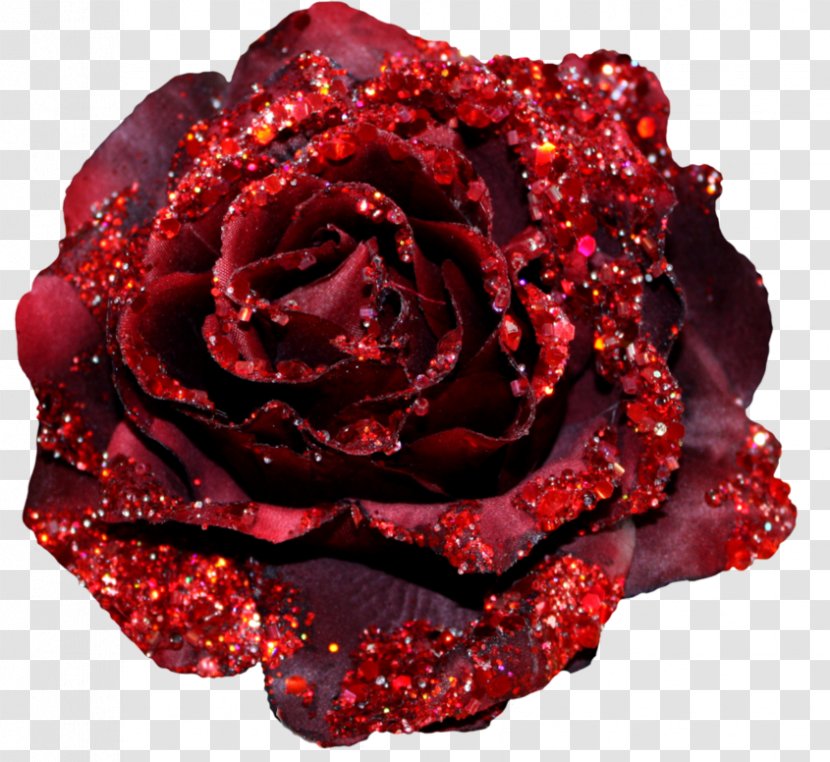 Garden Roses Glitter Red DeviantArt - Pink - Rose Transparent PNG